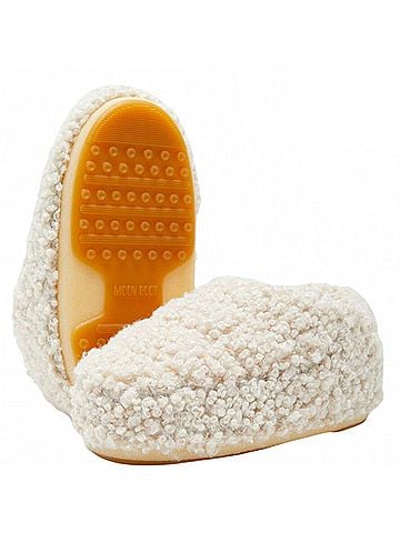 Moon Boot Women's Faux Curly Sandal in Ivory (view 2)
