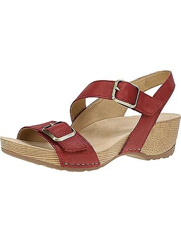 Dansko Women's Trinity Wedge Sandal in Cayenne (view 2)