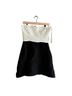 Sandro 100% Cotton 100% Polyester 15% Viscose Black White Cocktail Dress Size 8 - photo 1
