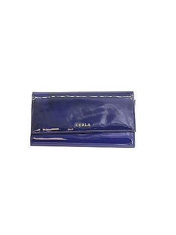 FURLA Furla Wallet in Blue Patent Leather (view 1)