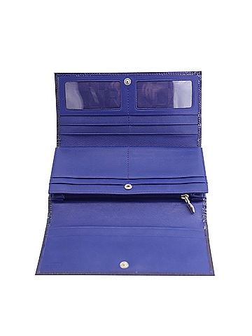 FURLA Furla Wallet in Blue Patent Leather (view 2)