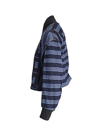 Fendi Fendi Denim Bomber Jacket in Blue Cotton Denim (view 2)