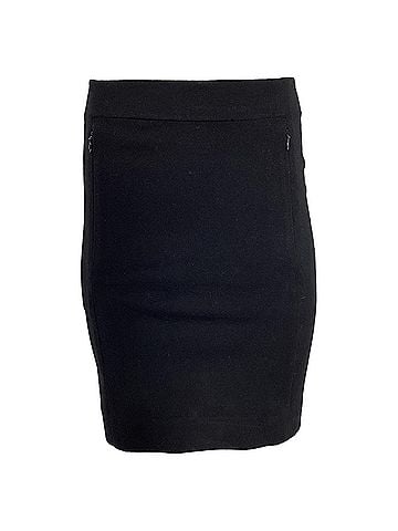 Diane von Furstenberg Diane Von Furstenberg Mini Fitted Skirt in Black Viscose (view 1)