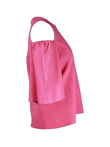 Stella McCartney Stella McCartney Off Shoulder Blouse in Pink Viscose (view 2)