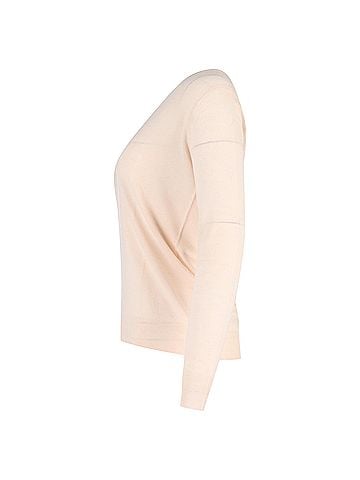 Joseph Joseph V Neck Sweater in Pink Wool (view 2)