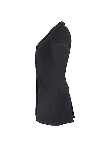Totême  Totême Single-Breasted Short Sleeve Blazer in Black Wool (view 2)
