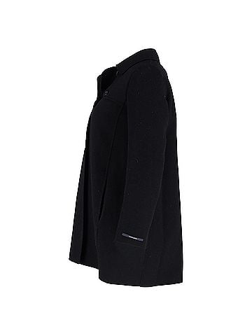 Max Mara  Max Mara Double-Breasted Peacoat in Black Wool (view 2)