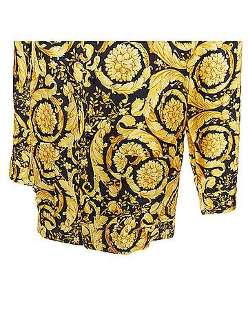 Versace Versace silk Signature Barocco Baroque g print pajama shirt (view 2)