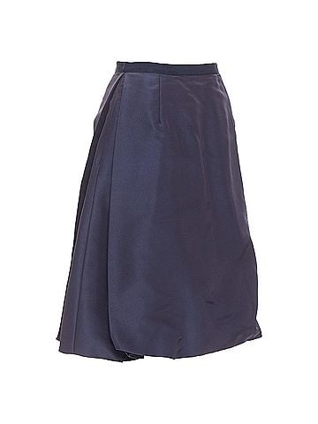 Oscar De La Renta Oscar de la Renta navy pleat skirt (view 1)