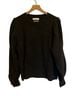 Mango Solid Stripes Gray Pullover Sweater Size XL - photo 1