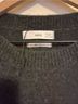 Mango Solid Stripes Gray Pullover Sweater Size XL - photo 5