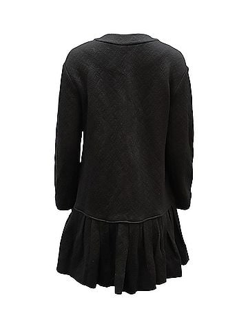 Diane von Furstenberg Diane Von Furstenberg Ballencya Coat Dress in Black Wool (view 2)