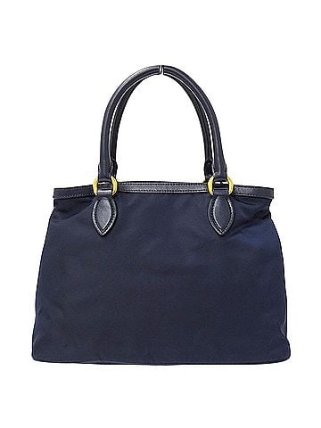 Prada Prada handbag for women, brand name, handbag/shoulder bag, 2-way, nylon, navy, logo. (view 2)