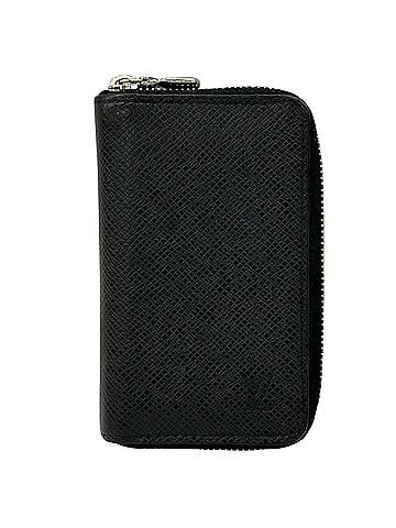 Louis Vuitton Louis Vuitton LOUIS VUITTON Taiga Men's Wallet, Brand Wallet/Coin Case, Zippy Coin Purse, Ardoise Black M30511, Black, Round Zipper (view 1)