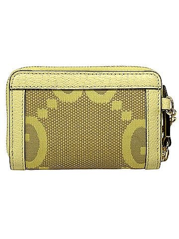 Gucci Gucci Jumbo GG Ophidia Wallet/Coin Purse for Women and Men, Canvas & Leather, Yellow, 726503, with Chain, Compact Coin (view 2)