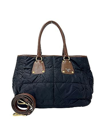 Prada Prada handbag for women and men, brand name, handbag/shoulder bag, 2-way, nylon/leather, black. (view 1)