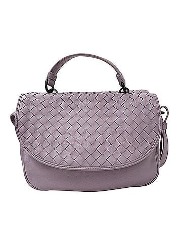 Bottega Veneta Bottega Veneta handbag for women, brand name, 2-way, canvas, intrecciato, purple. (view 2)