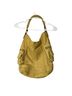 Linea Pelle 100% Leather Solid Yellow Shoulder Bag One size - photo 2