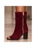Giuseppe Zanotti 100% Suede Solid Red Gold Boots Size EU 37 - photo 6