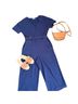 Roolee Solid Blue Jumpsuit Size XXL - photo 7