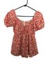 Chocolate Floral Red Multi Color Casual Dress One size - photo 1
