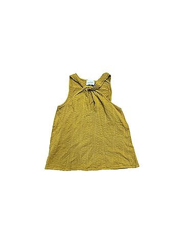 Sézane Marissa knit cotton bronze Sleeveless Top (view 2)