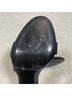 Maje 100% Suede Solid Black Silver Sandals Size 8 1/2 - photo 9