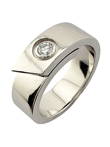 Cartier Cartier Anniversary Ring, 8, 18K White Gold, 49ct Diamond, Women's, CARTIER (view 1)