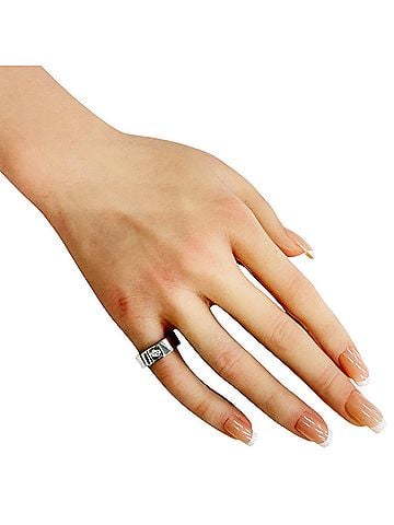 Cartier Cartier Anniversary Ring, 8, 18K White Gold, 49ct Diamond, Women's, CARTIER (view 2)