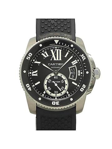 Cartier Cartier Calibre de Diver W7100056 Men's Watch, Date, Black, Automatic Movement (view 1)