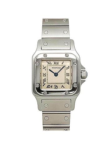 Cartier Cartier Santos Galbee SM W20024D6 Women's Watch, Ivory, Quartz Watch (view 1)