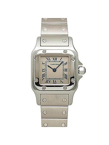 Cartier Cartier Santos Galbee SM W20017D6 Women's Watch, Ivory, Quartz Watch (view 1)