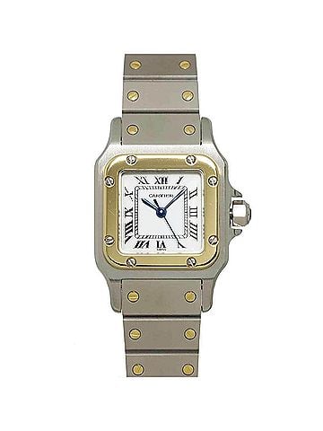 Cartier Cartier Santos Galbee SM Two-Tone Ladies' Watch, Date, Yellow Gold, Automatic Movement (view 1)