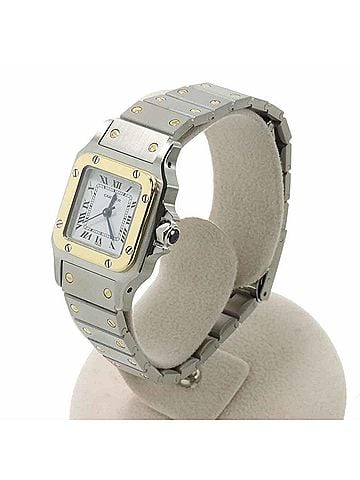 Cartier Cartier Santos Galbee SM Two-Tone Ladies' Watch, Date, Yellow Gold, Automatic Movement (view 2)