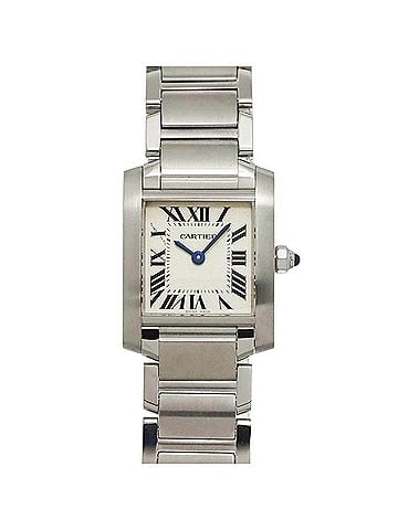 Cartier Cartier Tank Francaise SM W51008Q3 Women's Watch, Ivory, Quartz Watch (view 1)