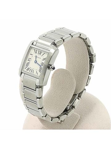 Cartier Cartier Tank Francaise SM W51008Q3 Women's Watch, Ivory, Quartz Watch (view 2)