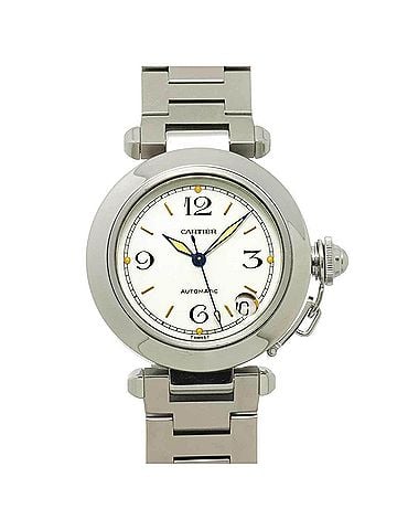 Cartier Cartier Pasha C W31015M7 Boys' Watch, Date, White, Automatic Winding Watch (view 1)