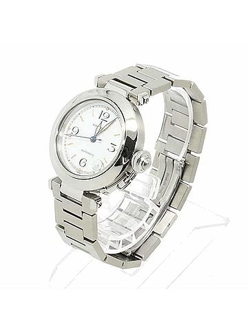 Cartier Cartier Pasha C W31015M7 Boys' Watch, Date, White, Automatic Winding Watch (view 2)