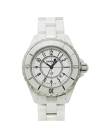 Chanel Chanel J12 33mm H0968 Women's Watch, Date Display, White Ceramic Quartz Watch (view 1)