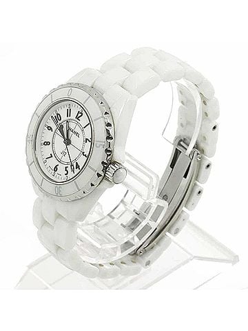 Chanel Chanel J12 33mm H0968 Women's Watch, Date Display, White Ceramic Quartz Watch (view 2)