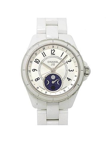 Chanel Chanel J12 Fars de Lune H3404 Moon Phase Men's Watch White Ceramic Automatic (view 1)