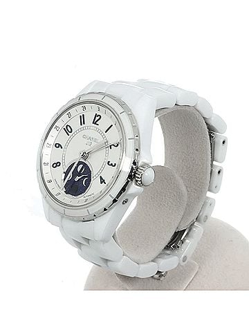 Chanel Chanel J12 Fars de Lune H3404 Moon Phase Men's Watch White Ceramic Automatic (view 2)