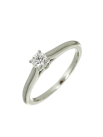 Cartier Cartier Solitaire Diamond Ring, 0.19ct, E VS1, 3EX, Size #50, Platinum. (view 1)