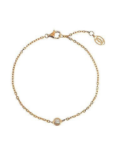 Cartier Cartier Damour Diamond Bracelet MM 18cm 18K PG 750 Diamants Légers (view 1)