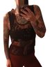 Raga Black Silver Tank Top Size S - photo 4