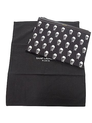 Yves Saint Laurent Yves Saint Laurent Saint Laurent Paris Skull 397294 Canvas Leather Black Clutch Bag 1058 SAINT LAURENT PARIS Men's (view 2)