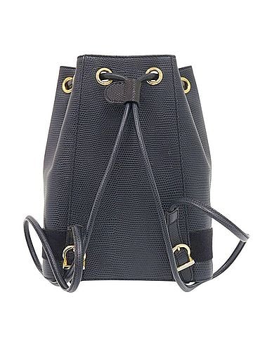 Salvatore Ferragamo Salvatore Ferragamo Vara BZ215676 Embossed Leather Navy Backpack Daypack 0441Salvatore (view 2)