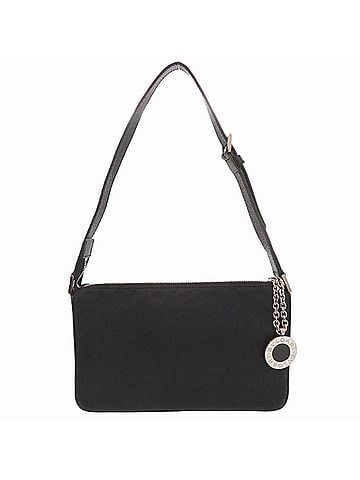 Bvlgari Bulgari Logomania Canvas Leather Black Shoulder Bag One-Shoulder 0011BVLGARI (view 1)