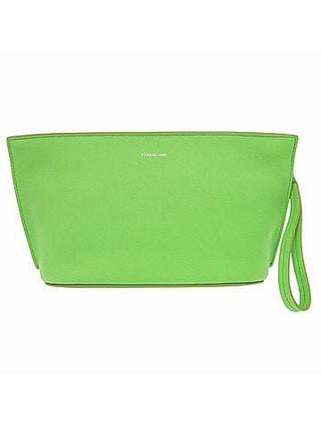 Salvatore Ferragamo Salvatore Ferragamo 241390 Leather Green Clutch Bag 0359 Men's (view 1)