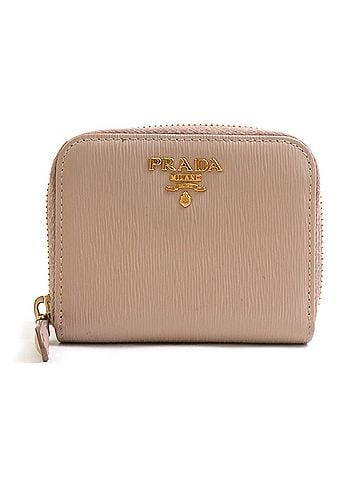 Prada Prada PRADA Wallet/Coin Purse Leather Pink Beige Women's r11244a (view 1)